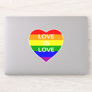 Adesivo A bandeira do arco-íris é o amor Orgulho gay