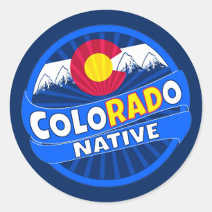 Adesivo A bandeira do Colorado é engraçada e tem autocol