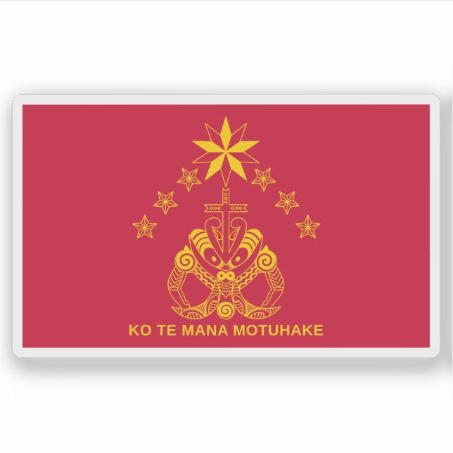 Adesivo A bandeira do Kīngitanga (Frente)