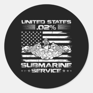 Adesivo A Bandeira do Submarino 02 EUA Veterano de Submari