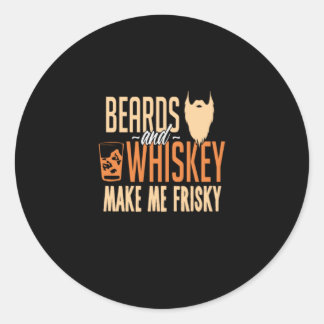 Adesivo A Barba E O Whiskey Fazem-Me Frisky