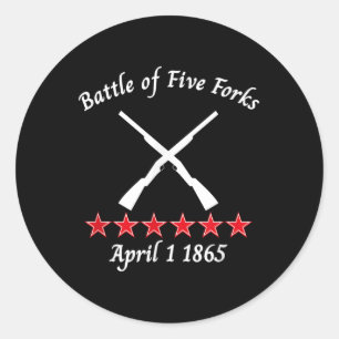 Adesivo A Batalha De Cinco Forks Virgínia 1865 Batalha Civ