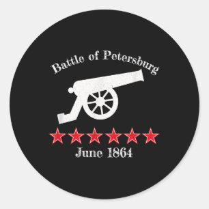Adesivo A Batalha Do Canhão Da Guerra Civil De Petersburgo