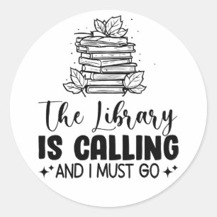 Adesivo A Biblioteca Está Chamando