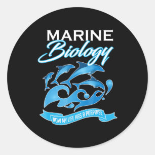Adesivo A Biologia Marinha Dolphin Life Tem Um Oceano Porp