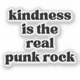 Adesivo A Bondade É O Verdadeiro Punk Rock