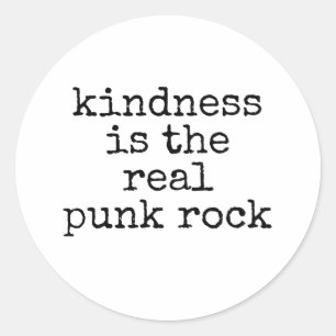 Adesivo A Bondade É O Verdadeiro Punk Rock