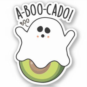 Adesivo A-boo-scado Funny Avocado Pun