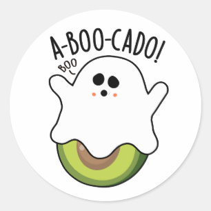 Adesivo A-boo-scado Funny Avocado Pun