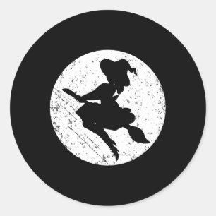 Adesivo A Bruxa legal Silhouette Halloween Trick Ou Treine
