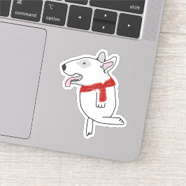 Adesivo A Bull Terrier gosta de viajar