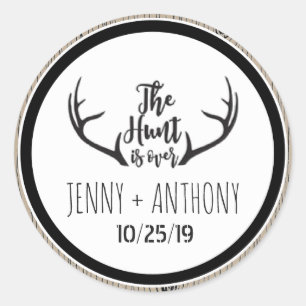 Adesivo A "caça é sobre" economias rústicas de Barnwood