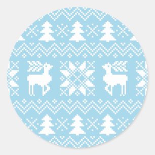 Adesivo A camisola nórdica do Natal inspirou o teste