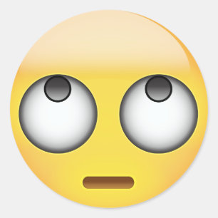 Adesivo A cara com rolamento Eyes Emoji