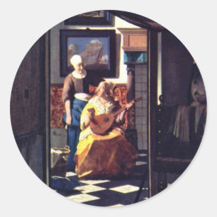 Adesivo A Carta Do Amor, De Johannes Vermeer