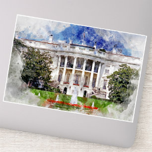 Adesivo A Casa Branca em Washington, DC – Fachada Sul