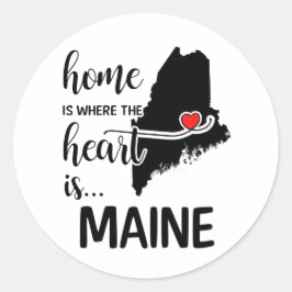 Adesivo A casa do Maine é onde está o coração