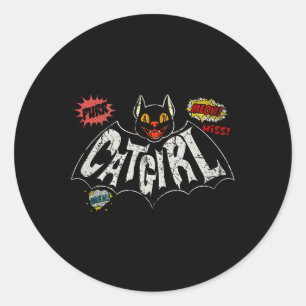 Adesivo A Catgirl Vintage Rockabilly
