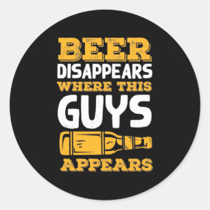 Adesivo A Cerveja Desaparece Onde Este Cara É Exibido