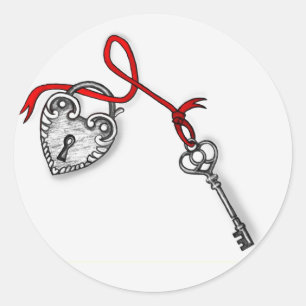 Adesivo A chave do meu coração