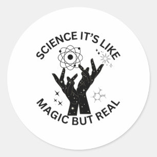 Adesivo A Ciência É Como Magia, Mas O Verdadeiro Sticker1