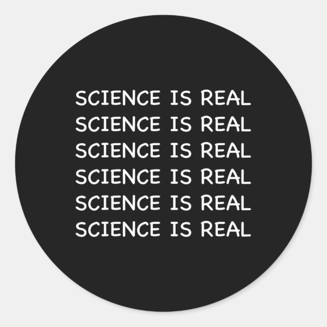 Adesivo A Ciência É Real  (Frente)