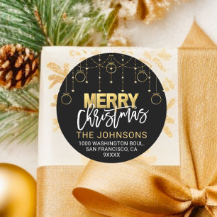 Adesivo A cintilação Dourado preta elegante Stars o