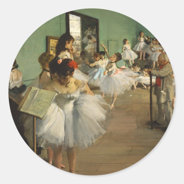 Adesivo A classe de dança | Edgar Degas (Frente)
