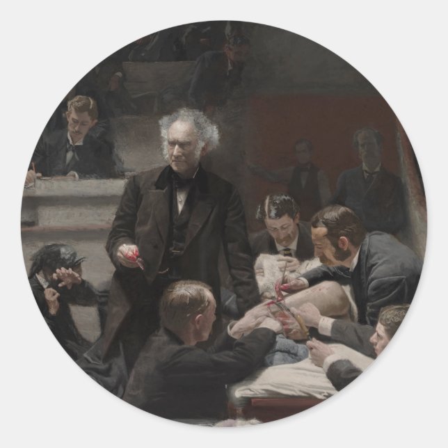 Adesivo A Clínica Bruta de Thomas Eakins (Frente)