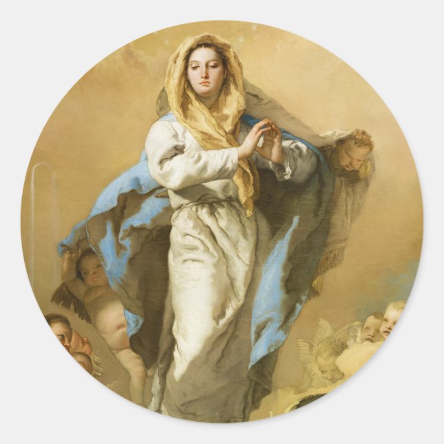 Adesivo A Conceição Imaculada de Giovanni B. Tiepolo (Frente)