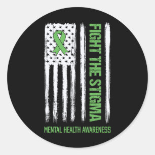 Adesivo A Consciência Da Saúde Mental Combater O Stigma Me