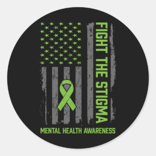 Adesivo A Consciência Da Saúde Mental Combater O Stigma Me