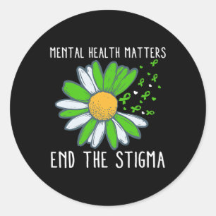 Adesivo A Consciência da Saúde Mental do Estigma 1