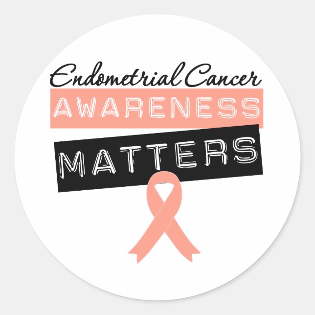 Adesivo A consciência do Cancer do Endométrio é importante (Frente)