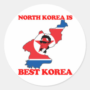 Adesivo A Coreia do Norte é a melhor Coreia