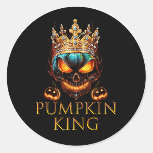 Adesivo A Coroa Rei Pumpkin do Halloween Jack O Lanterna S