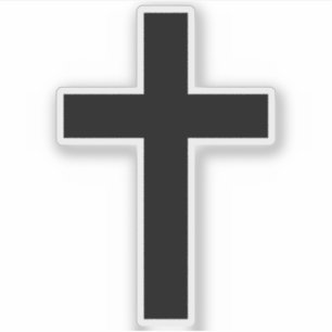 Adesivo A Cruz Cristã (preto)