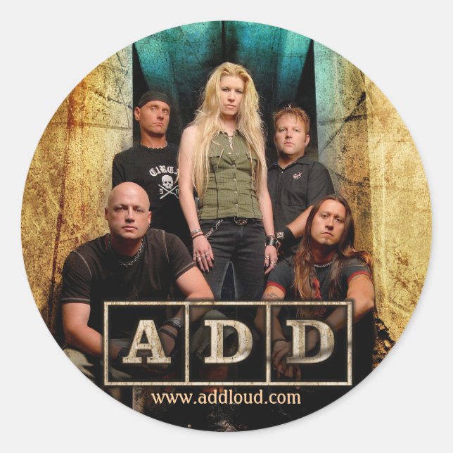 Adesivo A.D.D. Sticker round (Frente)