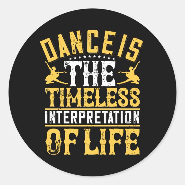 Adesivo A Dança É A Interpretação Do Eterno (Frente)