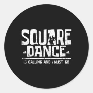 Adesivo A Dança Quadrada De Dança Quadrada Está Ligando E