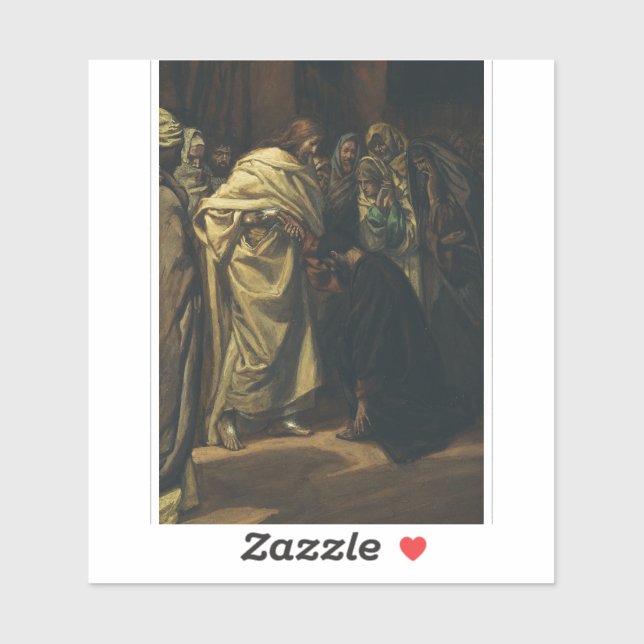 Adesivo A descrença do Santo Thomas por James Tissot (Folha)