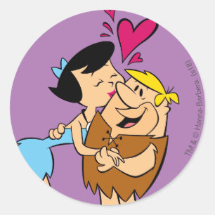 Adesivo A discussão de beijo dos Flintstones   Betty
