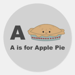 Adesivo A é para a torta de maçã