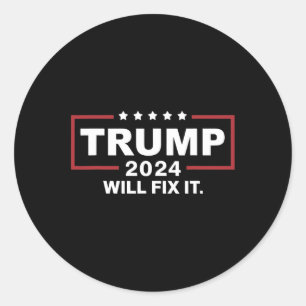 Adesivo A Eleição De Trump 2024 Vai Corrigir A Design 1