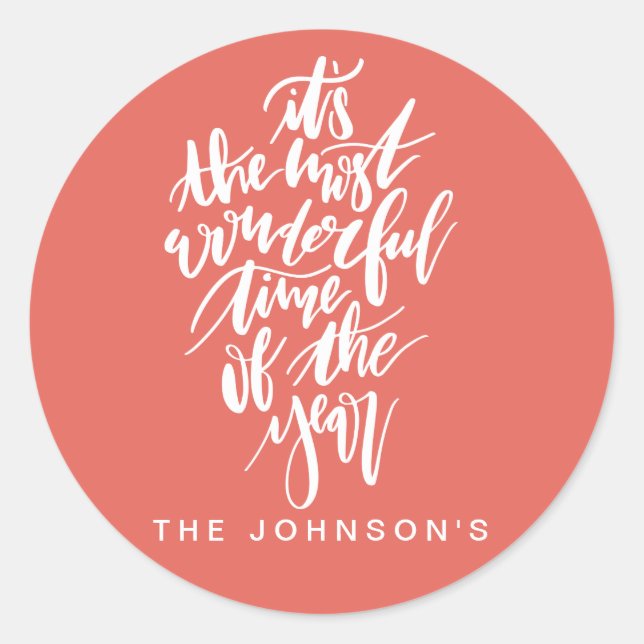 Adesivo a época mais maravilhosa do ano... (Frente)