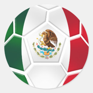 Adesivo A equipa de futebol nacional mexicana ventila