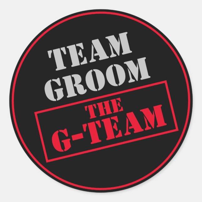 Adesivo A Equipe G-Team Groom (Frente)