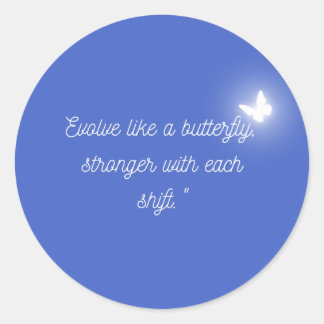 Adesivo A evolução da borboleta