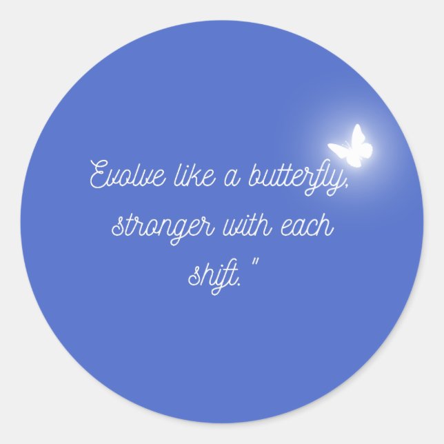 Adesivo A evolução da borboleta (Frente)