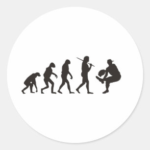 Adesivo A Evolução Do Baseball Pitcher